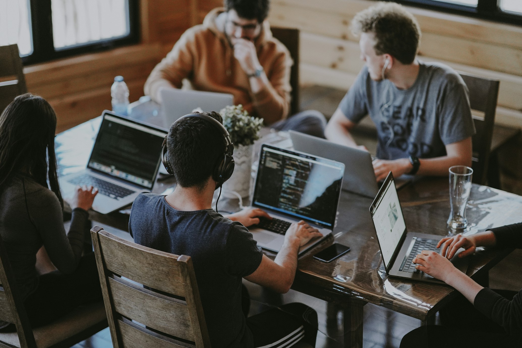 Premium business team collaboration